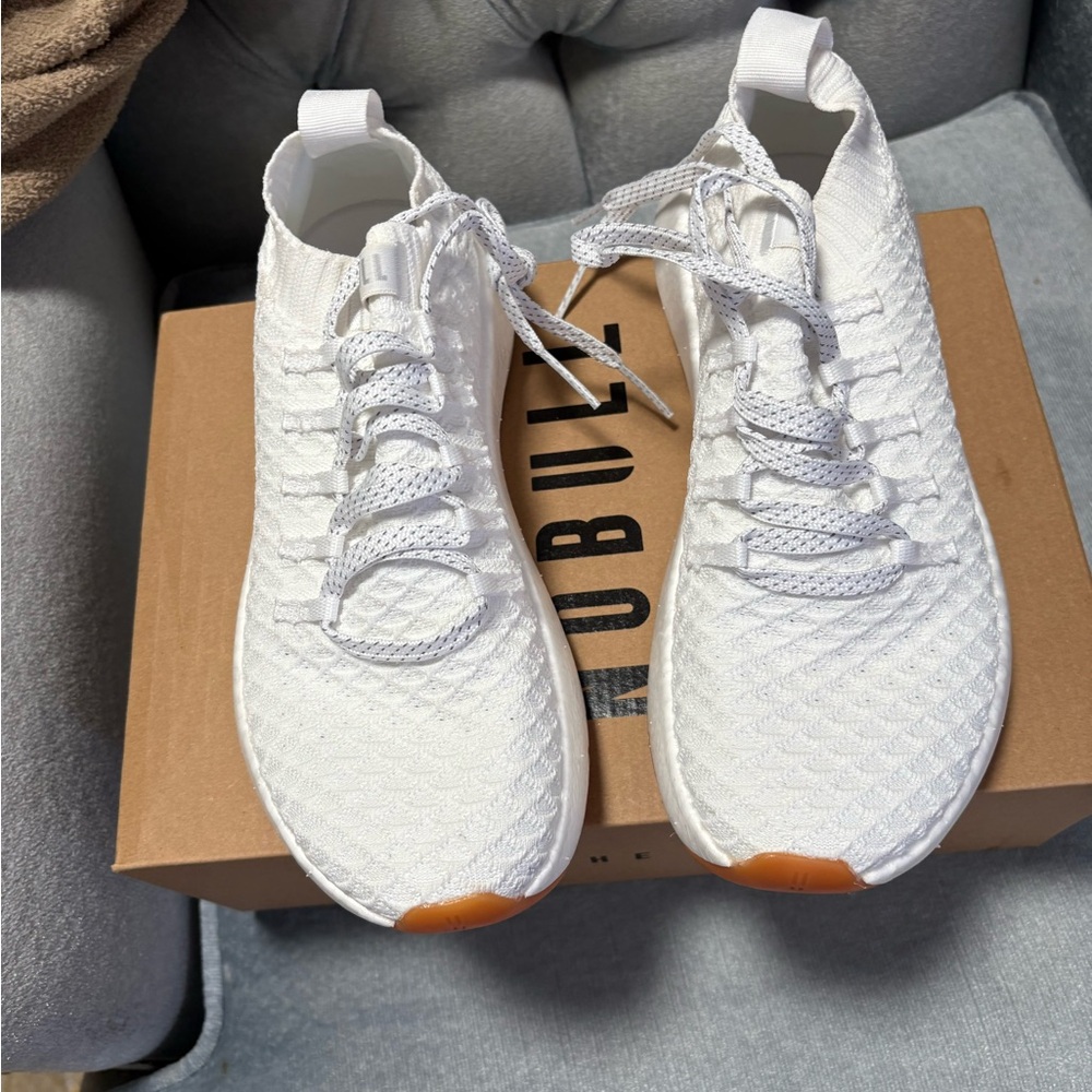 Nobull White Knit Sneakers